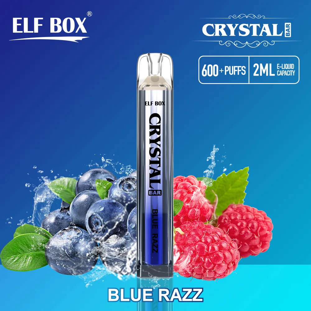 elf box crtstal bar 600 puffs disposable vape