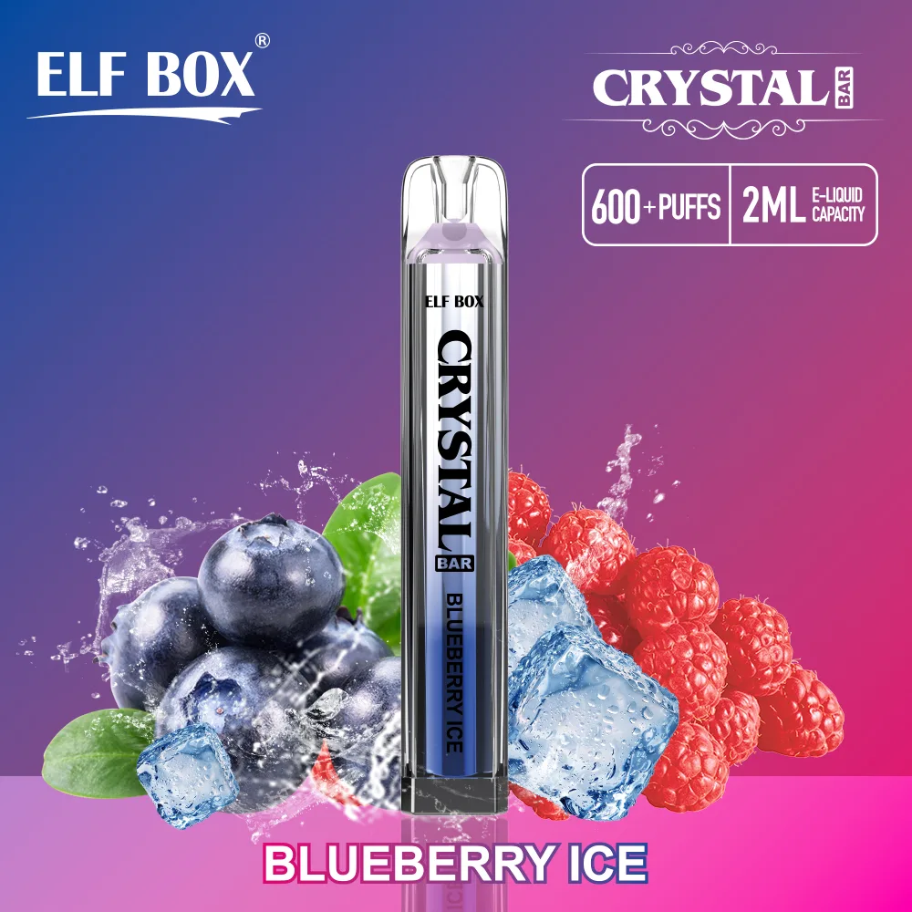 elf box crtstal bar 600 puffs disposable vape