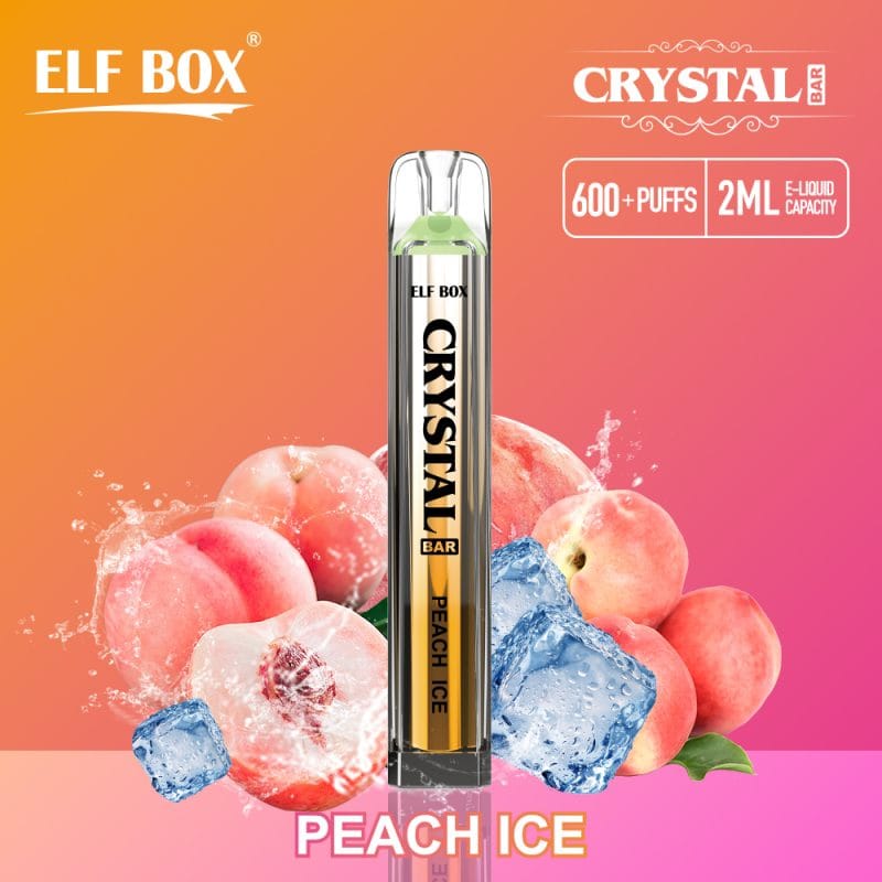 elf doos crtstal bar 600 puffs wegwerp vape