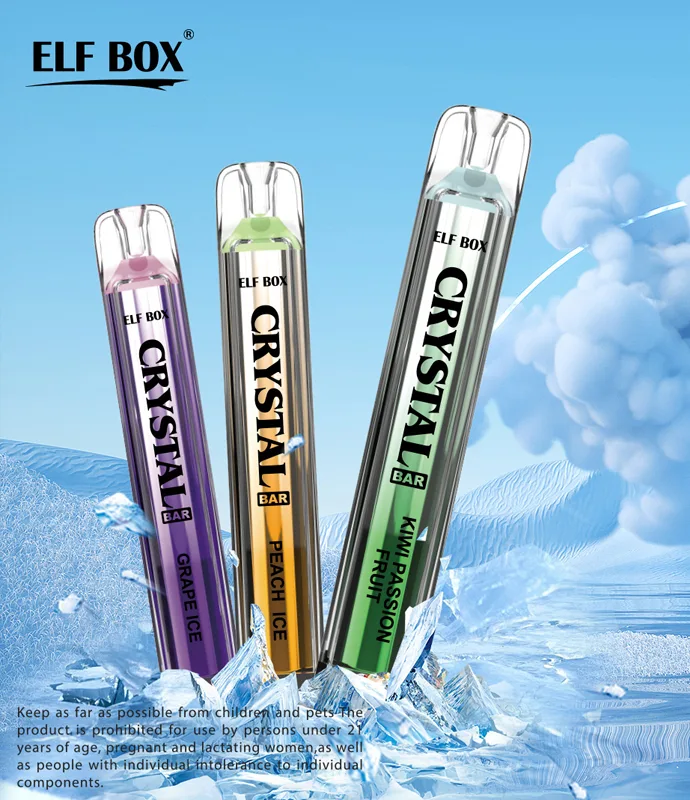 elf box crtstal bar 600 puffs disposable vape