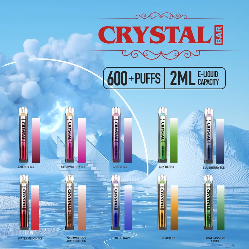 elf box crtstal bar 600 puff monouso vape