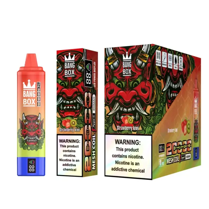 Bang box 20000 20k puff a bassa nicotina aria ricaricabile regolabile vape con schermo