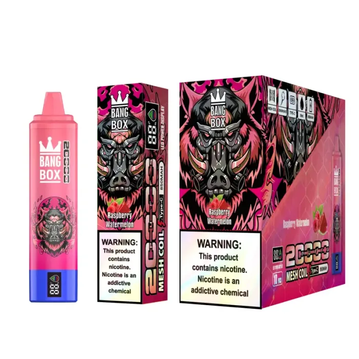 Bang box 20000 20k puff a bassa nicotina aria ricaricabile regolabile vape con schermo