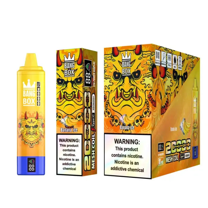 Bang box 20000 20k puff a bassa nicotina aria ricaricabile regolabile vape con schermo