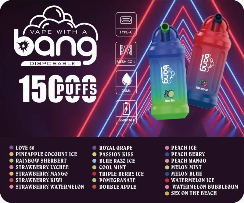 bang vape 15000 puffs disposable vape