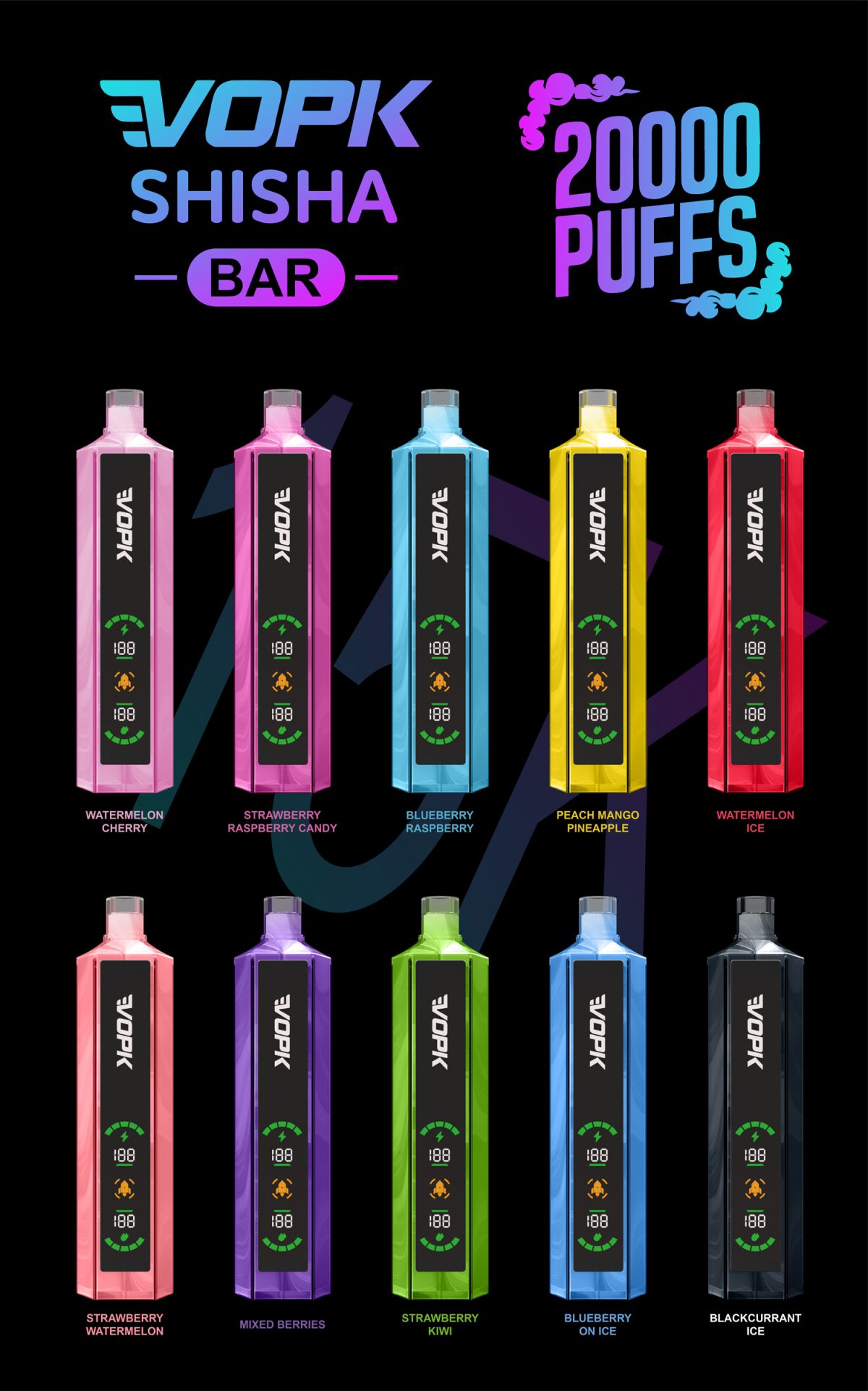 VPOK SHiSHA 20000 puffs disposable vapes