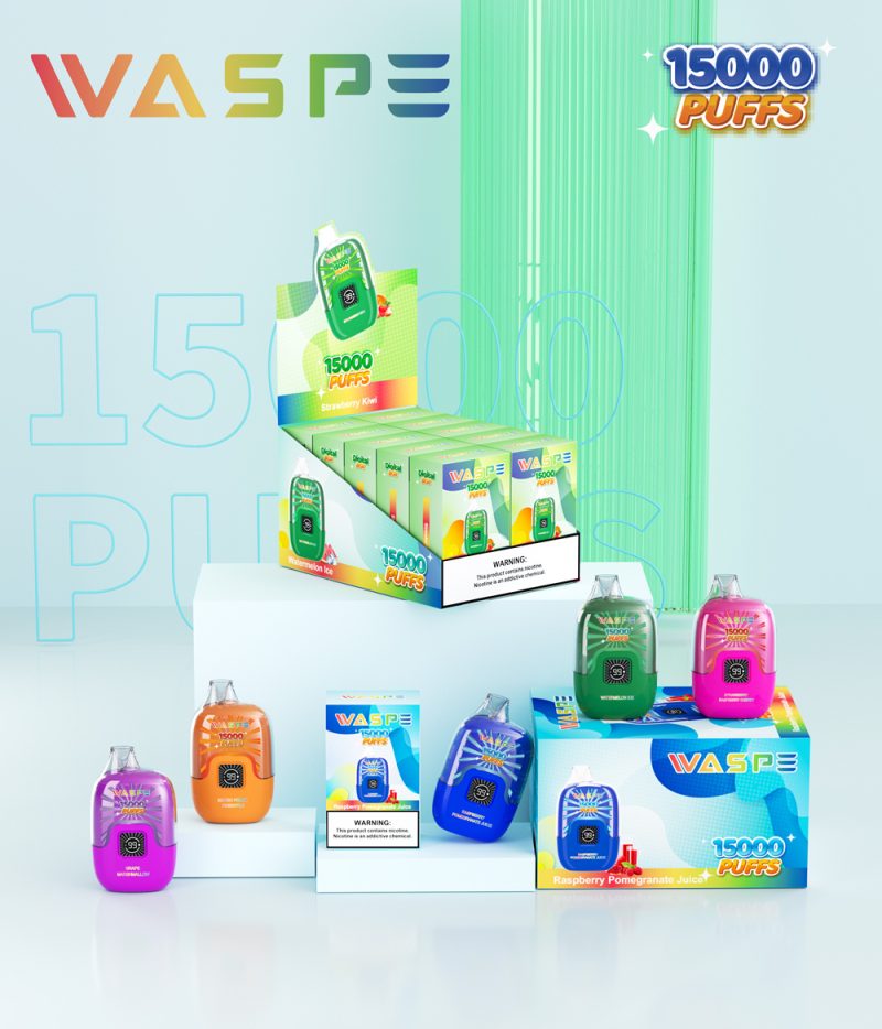 WASPE 15000 PUFFS digitale doos wegwerpvape