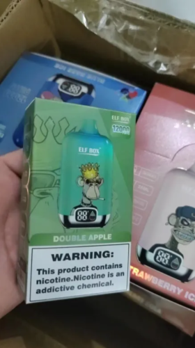 ELF BOX Digital Box 12000 12K Puffs 0% 2% 3% 5% Nicotine LED Display Disposable Vape photo review