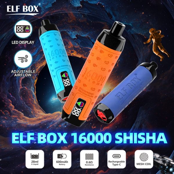 elf box 16000 puff a bassa nicotina usa e getta