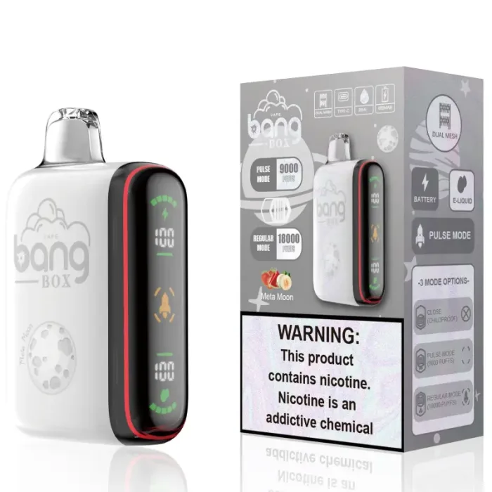 bang box 18000 18k puffs smart vape dual modes rechargeable disposable vape with screen