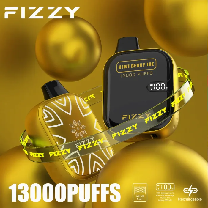 FIZZY Boom 13000 Flavor Series : Kiwi Berry Ice Meilleures saveurs de fruits Vape jetable