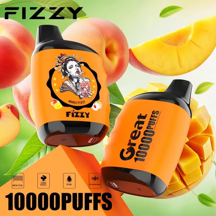 Fizzy Great 10000 Smakserie: Mango Peach Bästa smakerna för ex-rökare