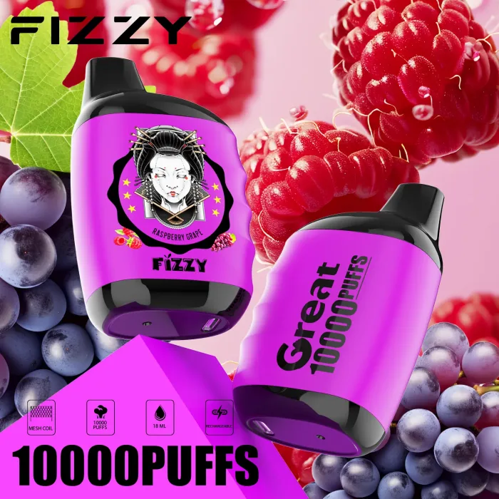 Fizzy Great 10000 Flavor Series: Lampone Uva I migliori aromi per gli ex fumatori