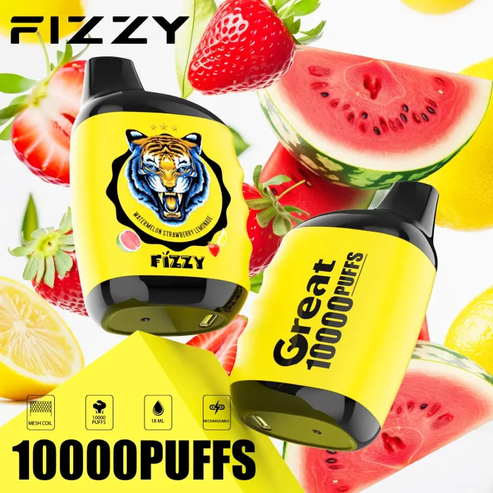 Fizzy Great 10000 Geschmacksserie: Wassermelone-Erdbeer-Limonade Beste Aromen für Ex-Raucher