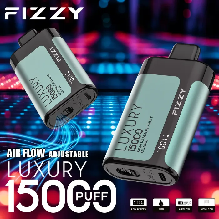 Fizzy Luxury 15000 15K Puffs Edizione originale Display LCD Vape usa e getta