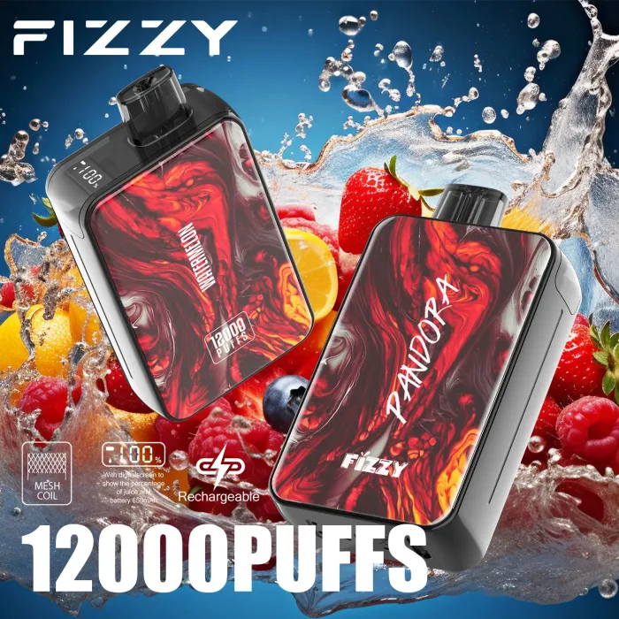 Fizzy Pandora 12000 Nicotine Salt Electronic Cigarette 12 Popular Flavors-watermelon