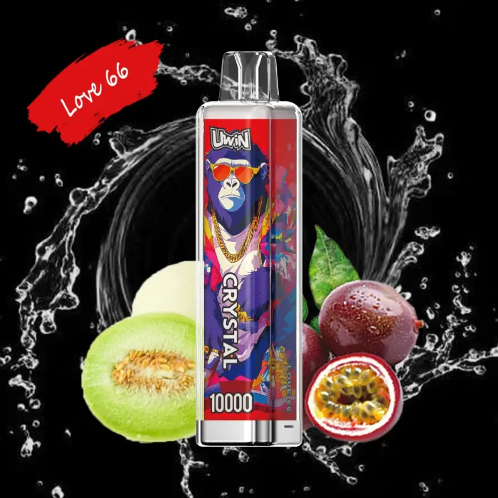 18 ml E-Liquid Tank & Lekvrij Ontwerp in Uwin Crystal 10000 Wegwerp Vape-Love 66