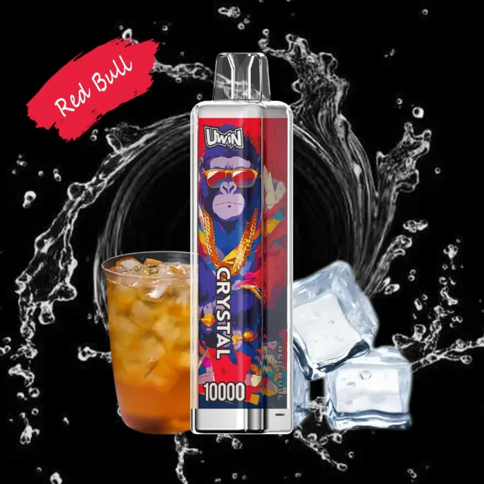 Serbatoio di liquido elettronico da 18 ml e design a prova di perdite in Uwin Crystal 10000 Vape usa e getta - Red Bull