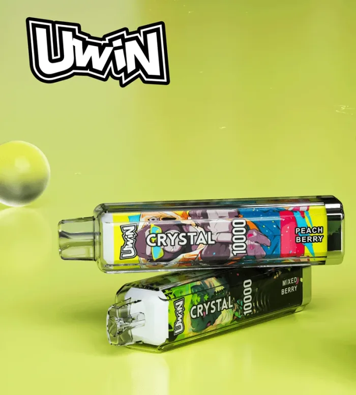 Uwin Crystal 10000 Vape Desechable - 10K Puffs, 30 Sabores, Luces RGB y Batería 650mAh