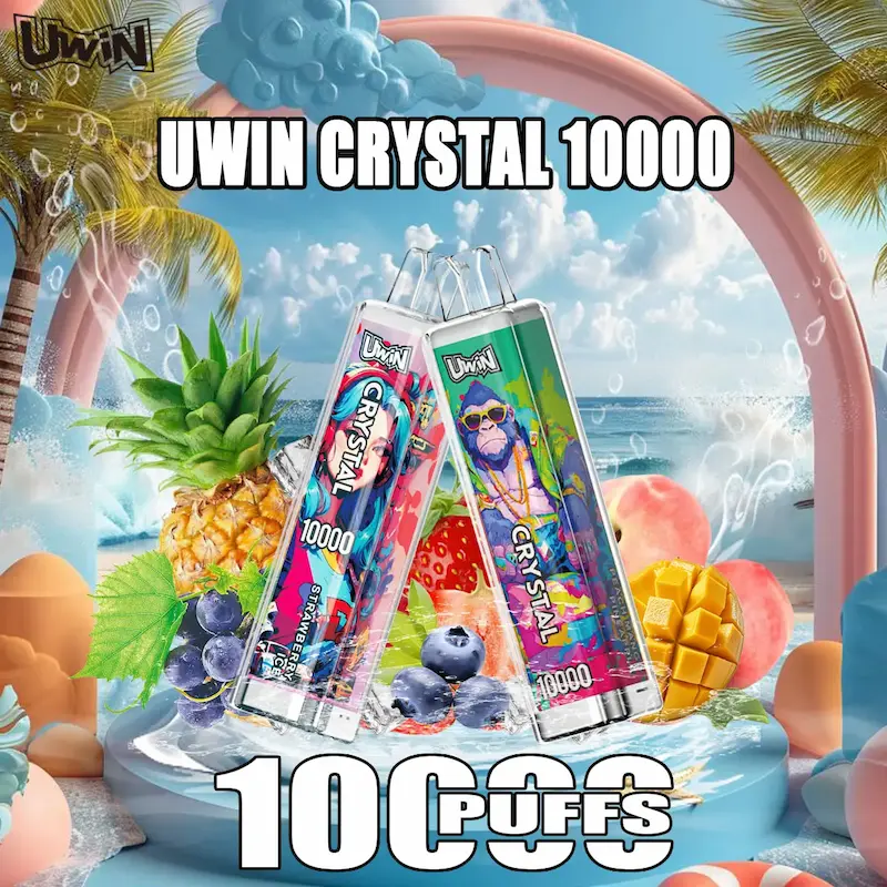 Tecnología de bobina de malla en Uwin Crystal 10000 | 30% Vapor más denso y sabor mejorado