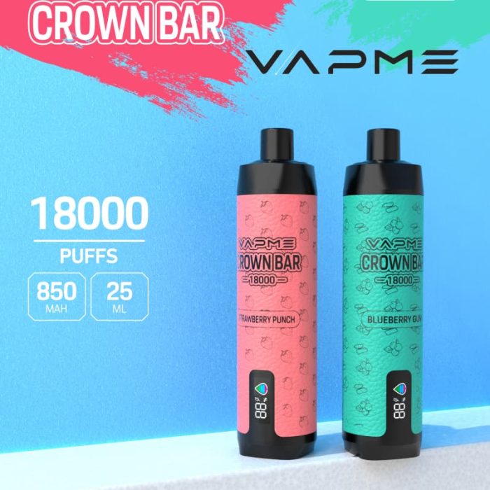 VAPME Crown Bar Pro Max 18000 Puffs 2% 5% Nicotine Wegwerp Vape