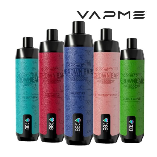 VAPME Crown Bar Pro Max 18000 Puffs 2% 5% Nicotine Disposable Vape