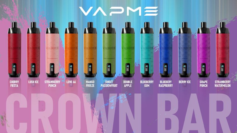 VAPME Crown Bar Pro Max 18000 Puffs 2% 5% Nicotine Disposable Vape