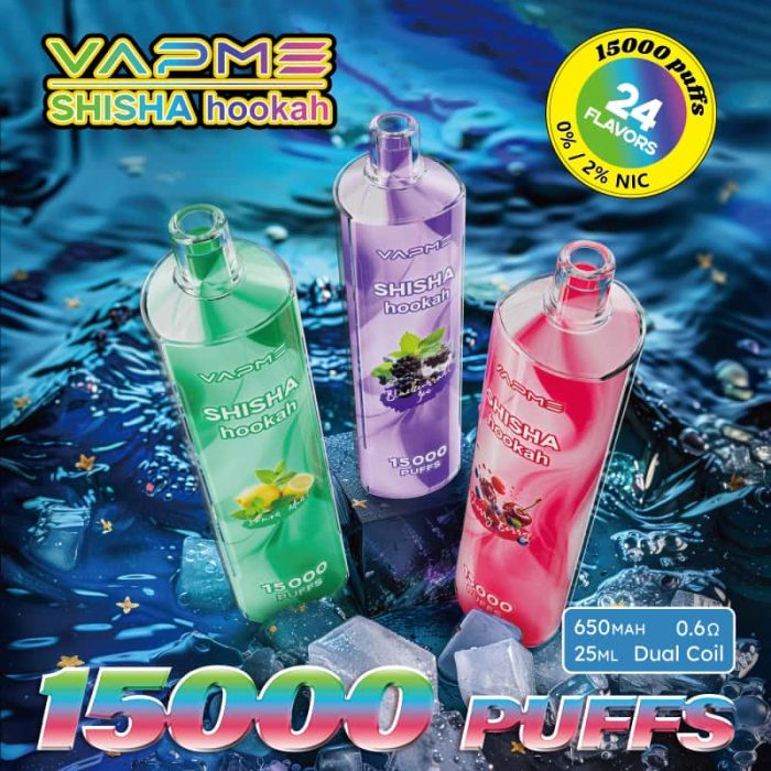 vapme shisha hookah 15000 puffs disposable vape