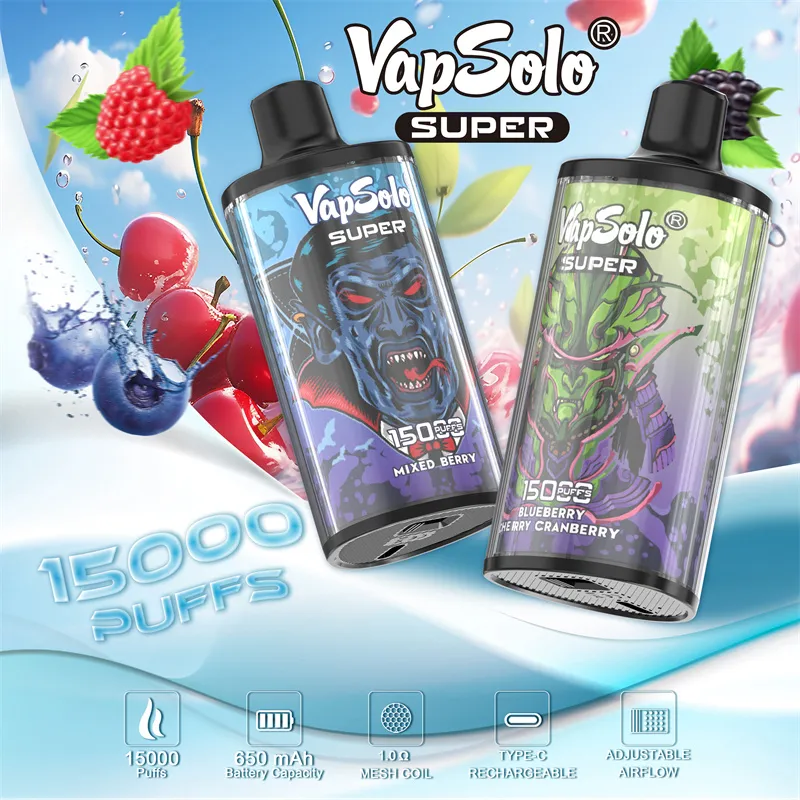 vapsolo-15000-Puff Enhanced Mode Disposable Vapes