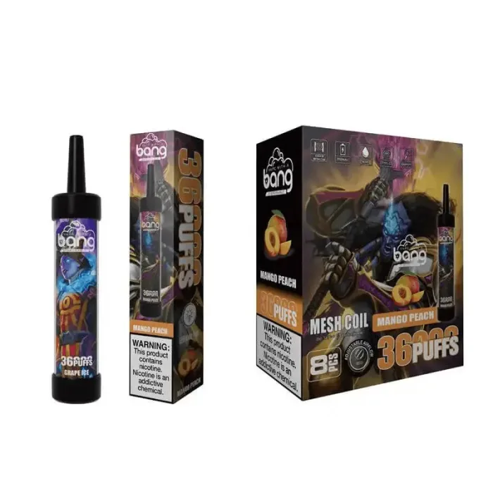 Bang Shisha Hookah Vape 36K 36000 Puffs 0% 2% 3% 5% Nicotina Usa e Getta Penna Vape