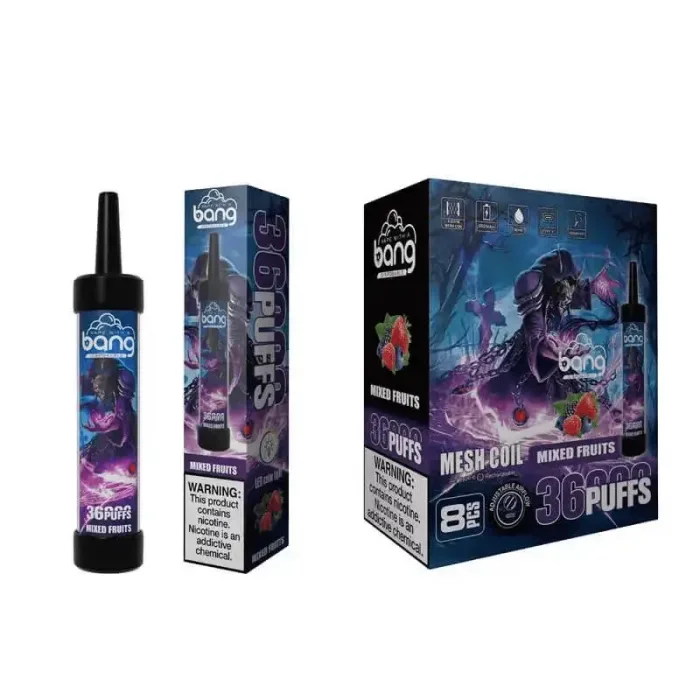 Bang Shisha Hookah Vape 36K 36000 Puffs 0% 2% 3% 5% Nicotina Usa e Getta Penna Vape